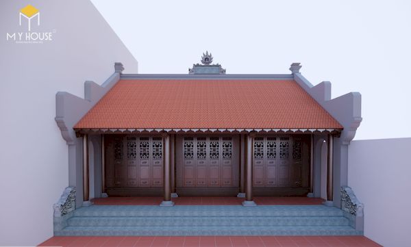 Mẫu nhà gỗ 3 gian 22 cột